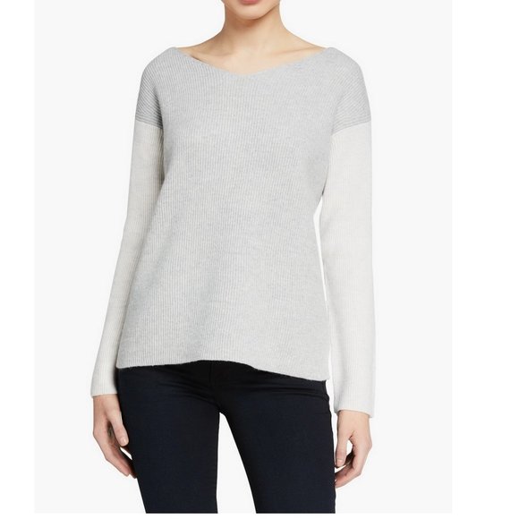 NWT VINCE V-Neck Wool Blend Sweater– Casual Chic for Work or Weekend - Picture 2 of 11